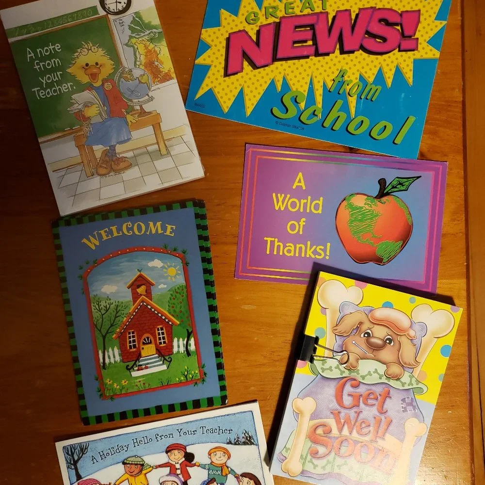 Teacher postcard bundle